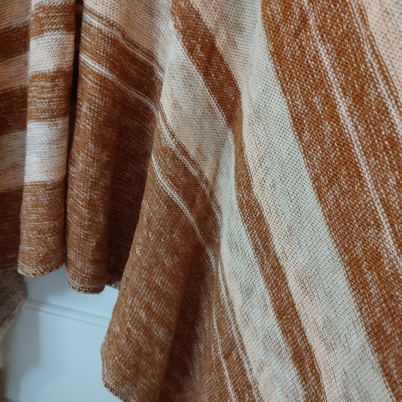 Free People Boho Striped Oversized Wrap/Cardigan~ Size L - Picture 11 of 13